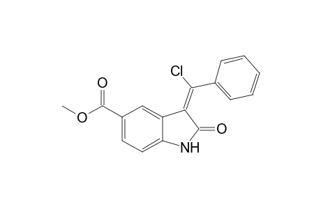 Methyl 3-(1-chloro-1-phenylmethylidene)-2-oxo-2,3-dihydro-1H-indole- 5-carboxylate