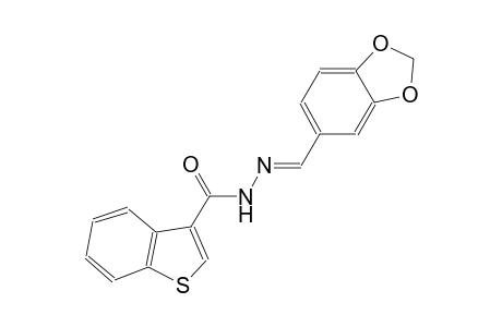 N'-[(E)-1,3-benzodioxol-5-ylmethylidene]-1-benzothiophene-3-carbohydrazide