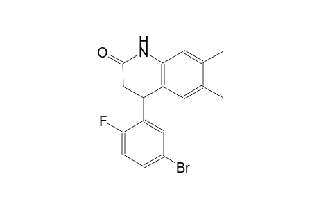 2(1H)-quinolinone, 4-(5-bromo-2-fluorophenyl)-3,4-dihydro-6,7-dimethyl-