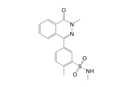 N,2-dimethyl-5-(3-methyl-4-oxo-3,4-dihydro-1-phthalazinyl)benzenesulfonamide