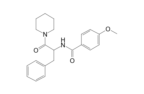 Benzamide, N-(1-benzyl-2-oxo-2-piperidin-1-ylethyl)-4-methoxy-