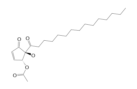 4-O-ACETYL-HYGROPHORONE-D-(14);TRANS-4-ACETOXY-5-HYDROXY-5-PENTADECANOYL-2-CYCLOPENTEN-1-ONE