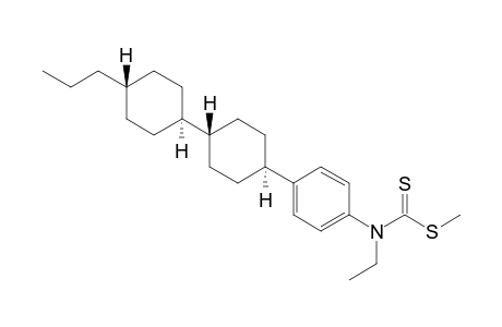 Methyl N-ethyl-N-{4-[trans-4-(trans-4-propylcyclohexyl)cyclohexyl]phenyl}dithiocarbamate