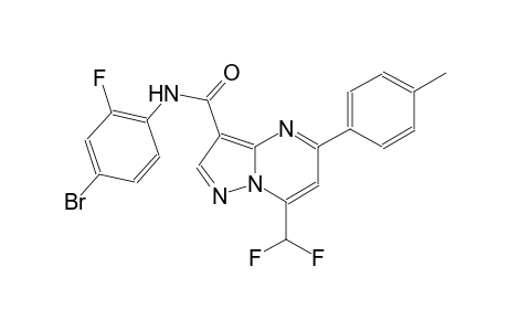 N-(4-bromo-2-fluorophenyl)-7-(difluoromethyl)-5-(4-methylphenyl)pyrazolo[1,5-a]pyrimidine-3-carboxamide