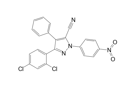 3-(2',4'-Dichlorophenyl)-1-(p-nitrophenyl)-4-phenyl-1H-pyrazole-5-carbonitrile