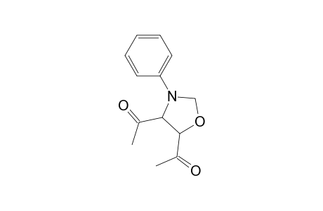 4,5-Diacetyl-3-phenyloxazolidine (4,5-trans)