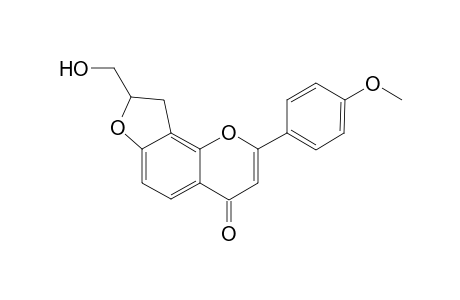 2,3-Dihydro-2-hydroxymethyl-5-(4-methoxyphenyl)furo[2,3-h][1]benzopyran-7-one