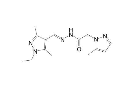 N'-[(E)-(1-ethyl-3,5-dimethyl-1H-pyrazol-4-yl)methylidene]-2-(5-methyl-1H-pyrazol-1-yl)acetohydrazide