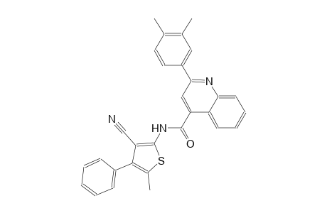 N-(3-cyano-5-methyl-4-phenyl-2-thienyl)-2-(3,4-dimethylphenyl)-4-quinolinecarboxamide