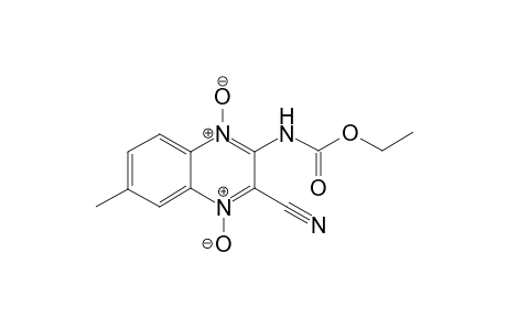 3-( Ethoxycarbonyl)amino-7-methyl-2-quinoxalinecarbonitrile-1,4-di(N,N)-oxide