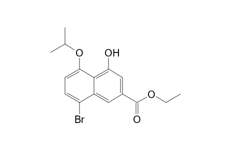 8-Bromo-4-hydroxy-5-isopropoxy-naphthalene-2-carboxylic acid ethyl ester