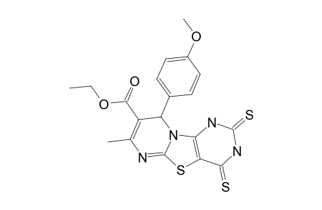 ETHYL-9-(4-METHOXYPHENYL)-7-METHYL-2,4-DITHIOXO-2,3,4,9-TETRAHYDRO-1H-THIAZOLO-[3,2-A:4,5-D']-DIPYRIMIDINE-8-CARBOXYLATE