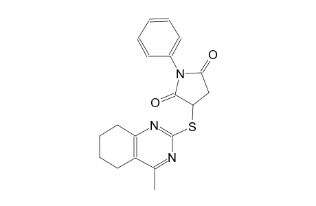 3-[(4-methyl-5,6,7,8-tetrahydro-2-quinazolinyl)sulfanyl]-1-phenyl-2,5-pyrrolidinedione