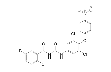 Benzamide, 2-chloro-N-[[[3,5-dichloro-4-(4-nitrophenoxy)phenyl]amino]carbonyl]-5 -fluoro-