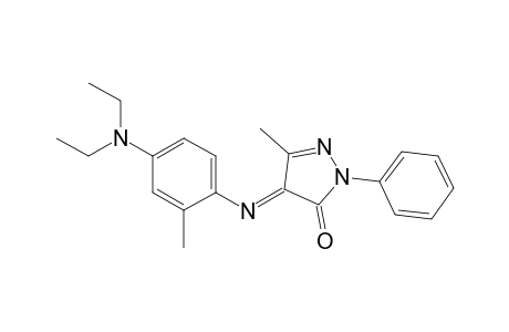 3H-pyrazol-3-one, 4-[[4-(diethylamino)-2-methylphenyl]imino]-2,4-dihydro-5-methyl-2-phenyl-