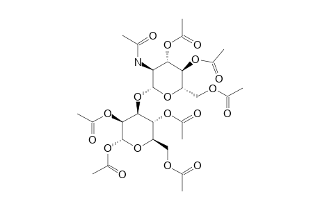 3-O-(2-ACETAMIDO-3,4,6-TRI-O-ACETYL-2-DESOXY-BETA-D-GLUCOPYRANOSYL)-1,2,4,6-TETRA-O-ACETYL-ALPHA-D-MANNOPYRANOSE