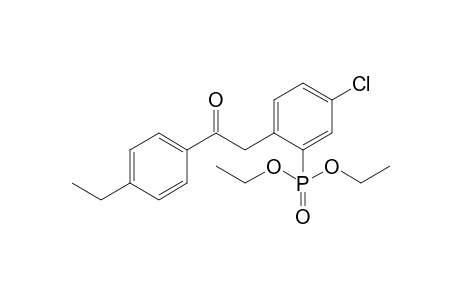 {5-Chloro-2-[2-(4-ethylphenyl)-2-oxoethyl]phenyl}phosphonoic acid diethyl ester