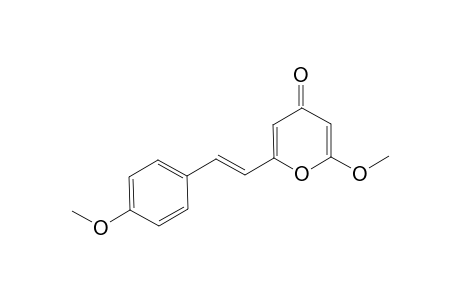 2-METHOXY-6-[2-(4-METHOXYPHENYL)-ETHENYL]-PYRAN-4-ONE