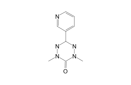 2,4-DIMETHYL-6-(3'-PYRIDYL)-1,4,5,6-TETRAHYDRO-1,2,4,5-TETRAZIN-3(2H)-ONE