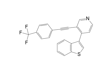 4-(Benzo[b]thien-3-yl)-3-((4-(trifluoromethyl)phenyl)ethynyl)pyridine