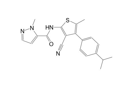 N-[3-cyano-4-(4-isopropylphenyl)-5-methyl-2-thienyl]-1-methyl-1H-pyrazole-5-carboxamide