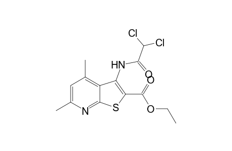Thieno[2,3-b]pyridine-2-carboxylic acid, 3-[(2,2-dichloroacetyl)amino]-4,6-dimethyl-, ethyl ester