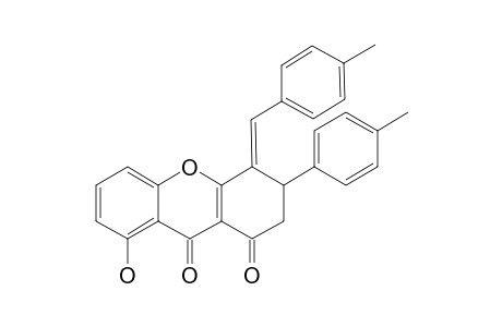 (E)-8-HYDROXY-4-(4-METHYLBENZYLIDENE)-3-(4-METHYLPHENYL)-3,4-DIHYDRO-1H-XANTHENE-1,9(2H)-DIONE