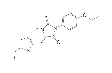(5Z)-3-(4-ethoxyphenyl)-5-[(5-ethyl-2-thienyl)methylene]-1-methyl-2-thioxo-4-imidazolidinone