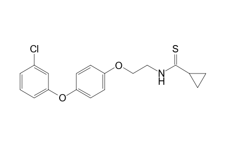 Cyclopropanecarbothioamide, N-[2-[4-(3-chlorophenoxy)phenoxy]ethyl]-
