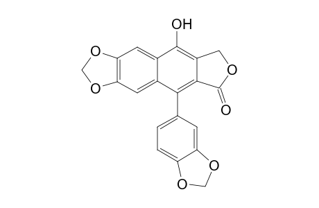 5-(1,3-Benzodioxol-5-yl)-9-hydroxyfuro[3',4':6,7]naphtho[2,3-d][1,3]dioxol]-6(8H)-one (taiwanin E)
