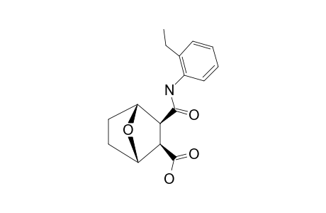 3-((2-ETHYLPHENYL)-CARBAMOYL)-7-OXABICYCLO-[2.2.1]-HEPTANE-2-CARBOXYLIC-ACID