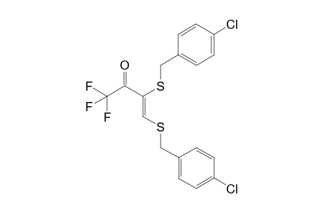 (Z)-3,4-Bis-(4-chloro-benzylsulfanyl)-1,1,1-trifluoro-but-3-en-2-one