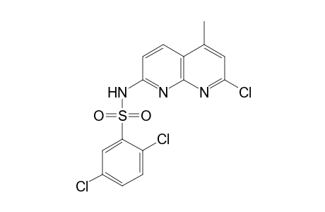 Benzenesulfonamide, 2,5-dichloro-N-(7-chloro-5-methyl-1,8-naphthyridin-2-yl)-