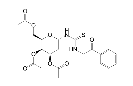 N-Phenacyl-N'-(3,4,6-tri-O-acetyl-2-deoxy-.beta.-D-lyxohexopyranosyl)thiorea