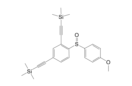 1-(4-Methoxy-benzenesulfinyl)-2,4-bis-trimethylsilanylethynyl-benzene