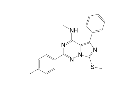 2-(4-Methylphenyl)-4-methylamino-5-phenyl-7-methylthioimidazo[5.1-f][1,2,4]triazine