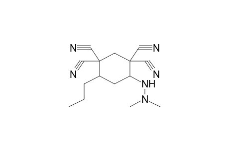 4-(2,2-DIMETHYLHYDRAZINO)-1,1,3,3-TETRACYANO-6-PROPYLCYCLOHEXANE