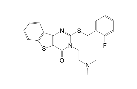 3-[2-(dimethylamino)ethyl]-2-[(2-fluorobenzyl)sulfanyl][1]benzothieno[3,2-d]pyrimidin-4(3H)-one