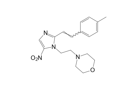 4-{2-[2-(p-methylstyryl)-5-nitroimidazol-1-yl]ethyl}morpholine