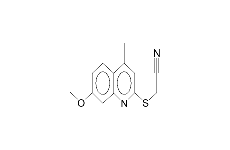 2-cyanomethylthio-4-methyl-7-methoxyquinoline