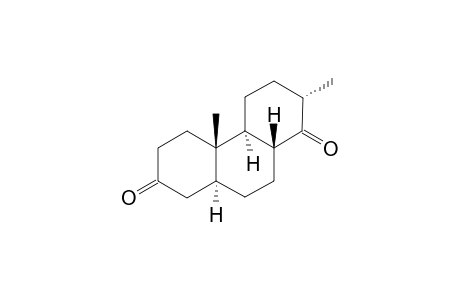 des-D-5.alpha.,13.alpha.-Cholestane-3,14-dione