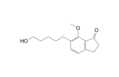 1H-Inden-1-one, 2,3-dihydro-6-(5-hydroxypentyl)-7-methoxy-