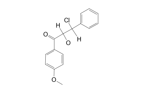 THREO-3-CHLOR-2-HYDROXY-1-(4-METHOXYPHENYL)-3-PHENYL-PROPAN-1-ON