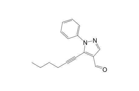 5-Hex-1-ynyl-1-phenyl-1H-pyrazole-4-carbaldehyde