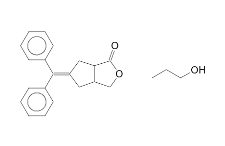 3-OXABICYCLO[3.3.0]OCTAN-2-ONE, 7-(DIPHENYLMETHYLEN)-4-PROPYLOXY-, trans-