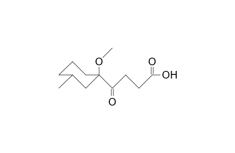 4-(cis-3-Methyl-R-1-methoxy-cyclohex-1-yl)-4-oxo-butanoic acid