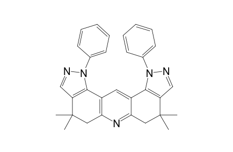 1,11-Diphenyl-4,4,8,8-tetramethyl-4,5,7,8-tetrahydrobipyrazolo[3,4-a;4',3'-j]acridine