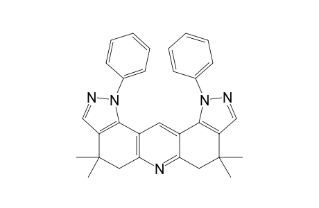 1,11-Diphenyl-4,4,8,8-tetramethyl-4,5,7,8-tetrahydrobipyrazolo[3,4-a;4',3'-j]acridine