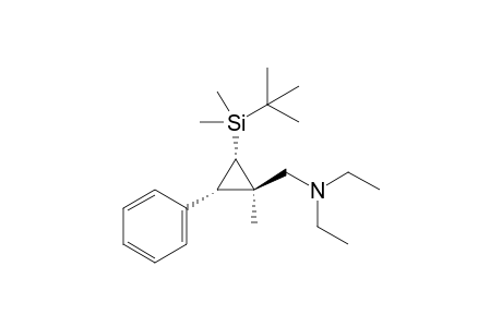 (1R*,2S*,3S*)-2-(tert-Butyldimethylsilyl)-1-(N,N-diethylaminomethyl)-1-methyl-3-phenylcyclopropane