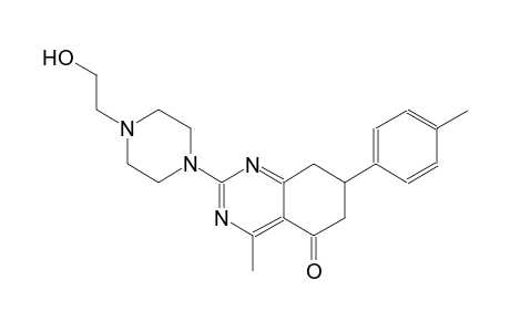 2-[4-(2-hydroxyethyl)-1-piperazinyl]-4-methyl-7-(4-methylphenyl)-7,8-dihydro-5(6H)-quinazolinone